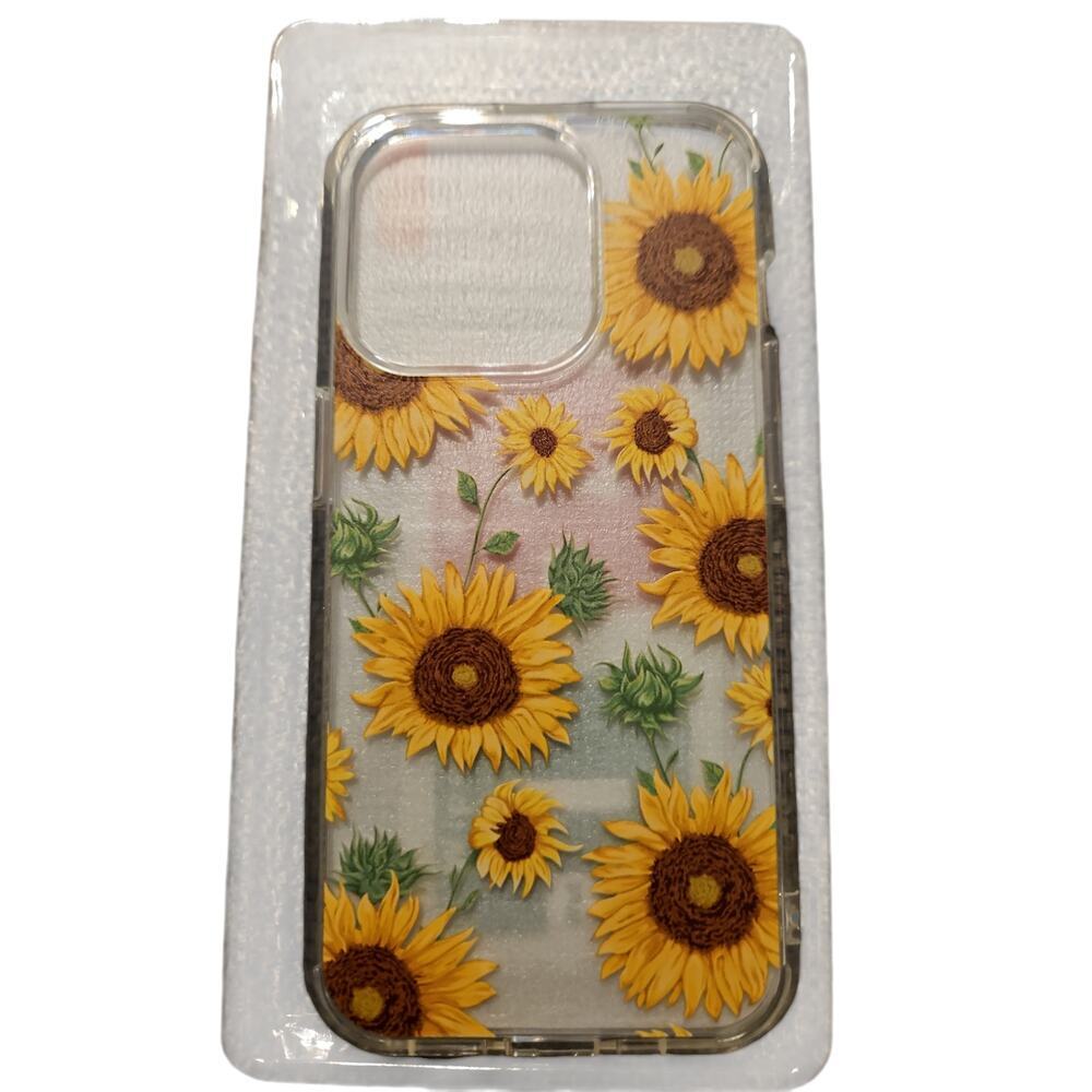 LUHOURI for iPhone 15 Pro Case with Screen Protector - Crystal Clear Cover